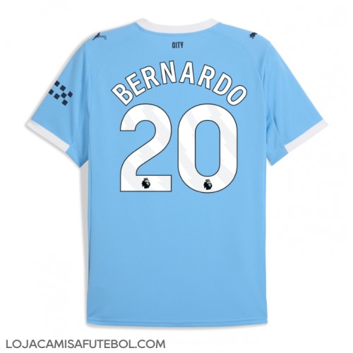 Camisa de Futebol Manchester City Bernardo Silva #20 Equipamento Principal 2025-26 Manga Curta